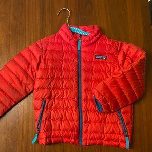 red patagonia sweater jacket 4T